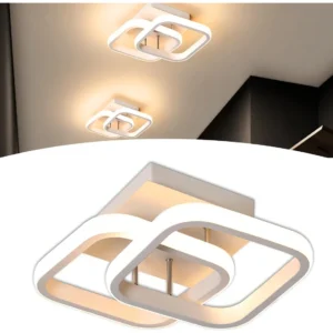 Plafon Luminária Led Moderno Duplo Quadrado De Embutir MAIS VENDIDO 4º em Luminárias de Teto Genérica