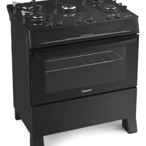 Fogão Itatiaia Fogão 5 bocas Electra New 5 bocas vidro com porta com visor - preto