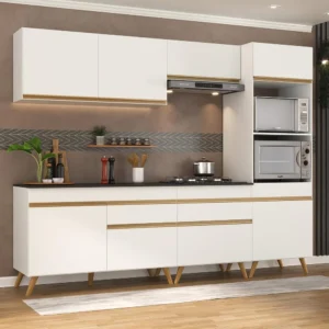 Armário de Cozinha Completa Modulada Retrô 5 peças