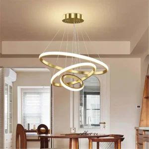 Luminaria De Teto Led, 3 Cores Lustres Pendente Moderna